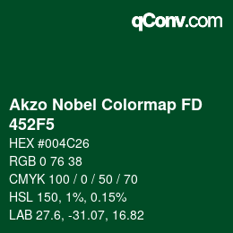 Color code: Akzo Nobel Colormap FD - 452F5 | qconv.com