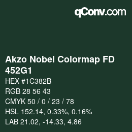 Farbcode: Akzo Nobel Colormap FD - 452G1 | qconv.com