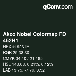 カラーコード: Akzo Nobel Colormap FD - 452H1 | qconv.com