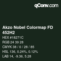 Farbcode: Akzo Nobel Colormap FD - 452H2 | qconv.com
