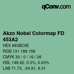 Color code: Akzo Nobel Colormap FD - 453A2 | qconv.com