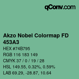 Color code: Akzo Nobel Colormap FD - 453A3 | qconv.com