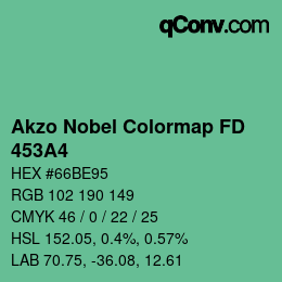 Code couleur: Akzo Nobel Colormap FD - 453A4 | qconv.com