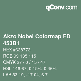 Code couleur: Akzo Nobel Colormap FD - 453B1 | qconv.com