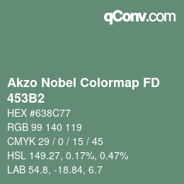 Code couleur: Akzo Nobel Colormap FD - 453B2 | qconv.com