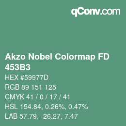 Color code: Akzo Nobel Colormap FD - 453B3 | qconv.com