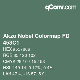 Code couleur: Akzo Nobel Colormap FD - 453C1 | qconv.com