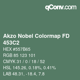 カラーコード: Akzo Nobel Colormap FD - 453C2 | qconv.com