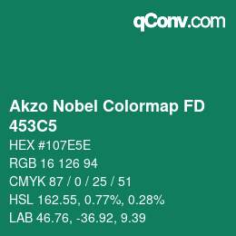 Code couleur: Akzo Nobel Colormap FD - 453C5 | qconv.com