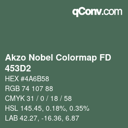 Código de color: Akzo Nobel Colormap FD - 453D2 | qconv.com