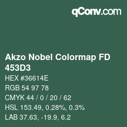Color code: Akzo Nobel Colormap FD - 453D3 | qconv.com