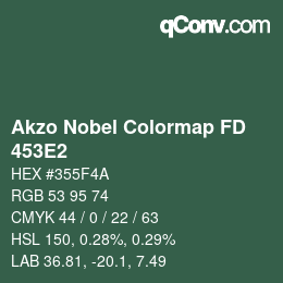 Color code: Akzo Nobel Colormap FD - 453E2 | qconv.com
