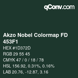 Farbcode: Akzo Nobel Colormap FD - 453F1 | qconv.com