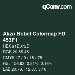カラーコード: Akzo Nobel Colormap FD - 453F1 | qconv.com