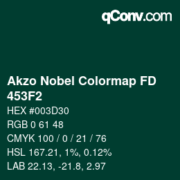 Color code: Akzo Nobel Colormap FD - 453F2 | qconv.com