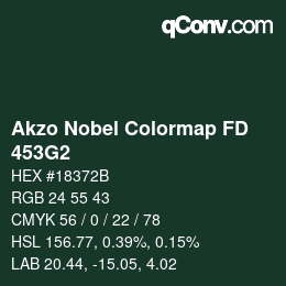 Color code: Akzo Nobel Colormap FD - 453G2 | qconv.com