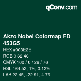 Código de color: Akzo Nobel Colormap FD - 453G5 | qconv.com