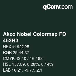 Code couleur: Akzo Nobel Colormap FD - 453H3 | qconv.com