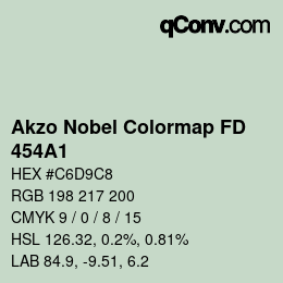 Código de color: Akzo Nobel Colormap FD - 454A1 | qconv.com