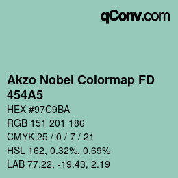 Code couleur: Akzo Nobel Colormap FD - 454A5 | qconv.com
