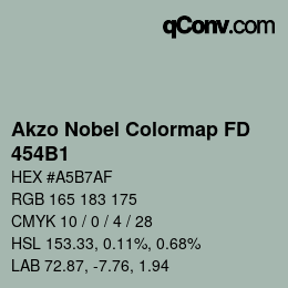 Code couleur: Akzo Nobel Colormap FD - 454B1 | qconv.com