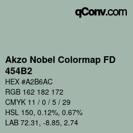 Code couleur: Akzo Nobel Colormap FD - 454B2 | qconv.com