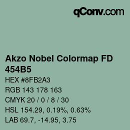 Color code: Akzo Nobel Colormap FD - 454B5 | qconv.com