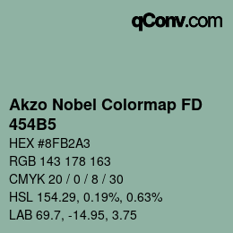 カラーコード: Akzo Nobel Colormap FD - 454B5 | qconv.com