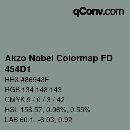 Color code: Akzo Nobel Colormap FD - 454D1 | qconv.com