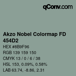 Color code: Akzo Nobel Colormap FD - 454D2 | qconv.com