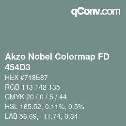 Color code: Akzo Nobel Colormap FD - 454D3 | qconv.com