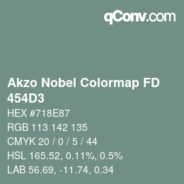 カラーコード: Akzo Nobel Colormap FD - 454D3 | qconv.com