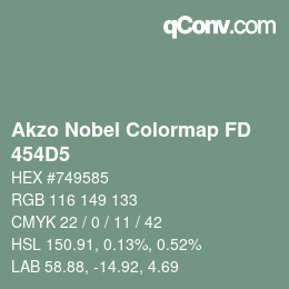 Color code: Akzo Nobel Colormap FD - 454D5 | qconv.com