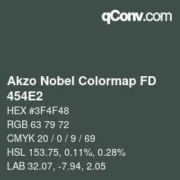 Color code: Akzo Nobel Colormap FD - 454E2 | qconv.com