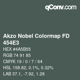 Farbcode: Akzo Nobel Colormap FD - 454E3 | qconv.com