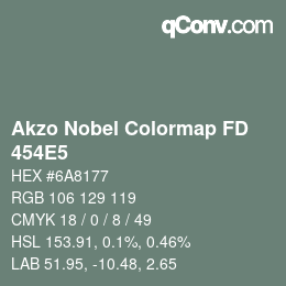 Color code: Akzo Nobel Colormap FD - 454E5 | qconv.com
