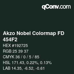 Color code: Akzo Nobel Colormap FD - 454F2 | qconv.com