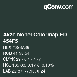 Code couleur: Akzo Nobel Colormap FD - 454F5 | qconv.com