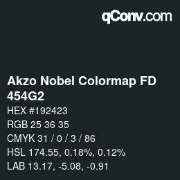 Color code: Akzo Nobel Colormap FD - 454G2 | qconv.com