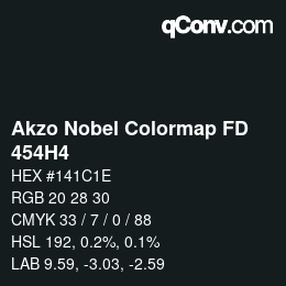 Code couleur: Akzo Nobel Colormap FD - 454H4 | qconv.com