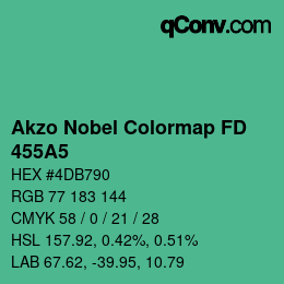 Farbcode: Akzo Nobel Colormap FD - 455A5 | qconv.com