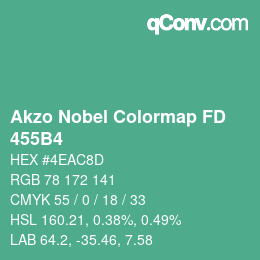 Código de color: Akzo Nobel Colormap FD - 455B4 | qconv.com