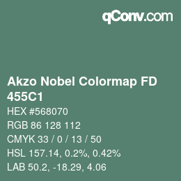 カラーコード: Akzo Nobel Colormap FD - 455C1 | qconv.com