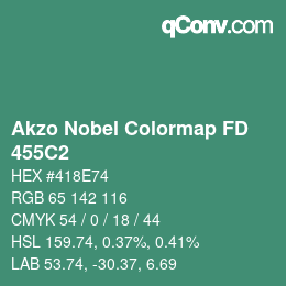 Color code: Akzo Nobel Colormap FD - 455C2 | qconv.com