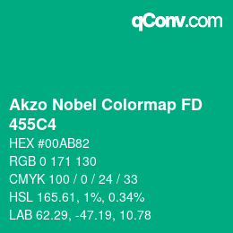 Farbcode: Akzo Nobel Colormap FD - 455C4 | qconv.com