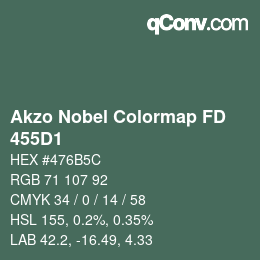 Color code: Akzo Nobel Colormap FD - 455D1 | qconv.com