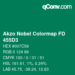 Color code: Akzo Nobel Colormap FD - 455D3 | qconv.com