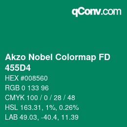 Color code: Akzo Nobel Colormap FD - 455D4 | qconv.com
