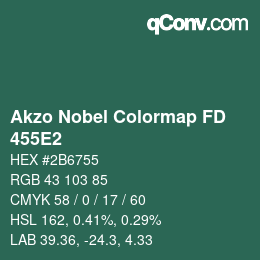 Color code: Akzo Nobel Colormap FD - 455E2 | qconv.com