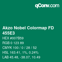 カラーコード: Akzo Nobel Colormap FD - 455E3 | qconv.com